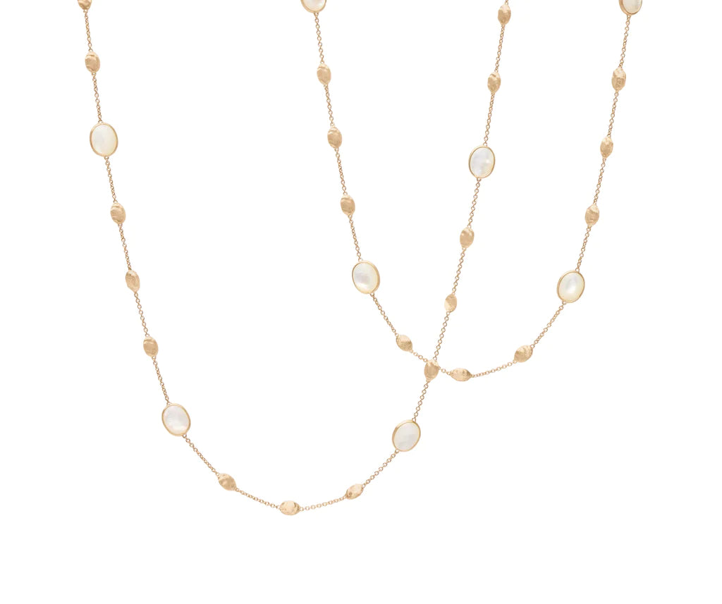 Marco Bicego Siviglia Collection Yellow Gold and Mother of Pearl Necklace