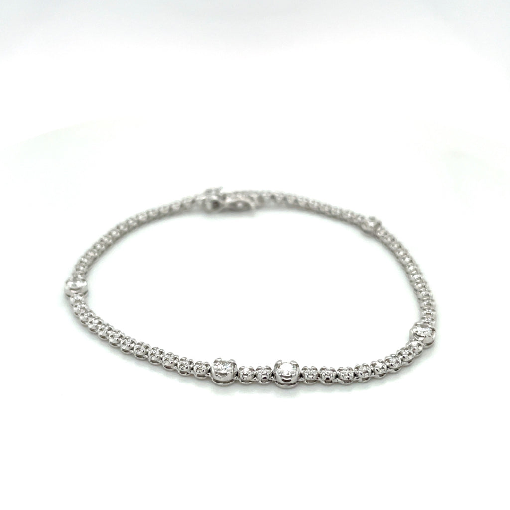 Lady's Bracelet With 67=0.93Tw Round Diamonds