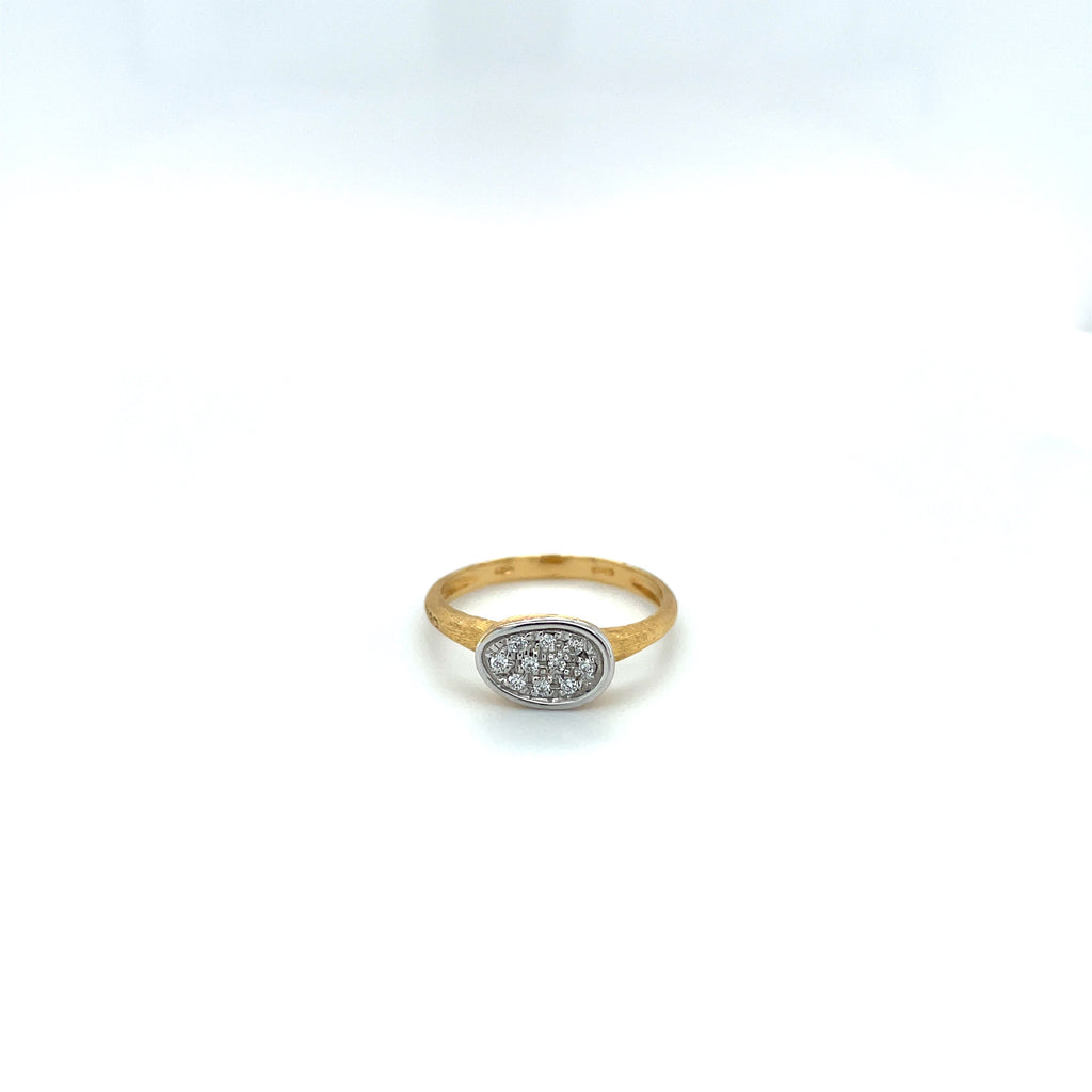 Lady's 18 Karat Fashion Ring With 0.09Tw Round Diamonds