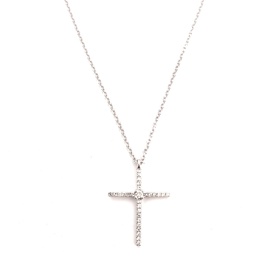 Venetti Diamond Cross Necklace