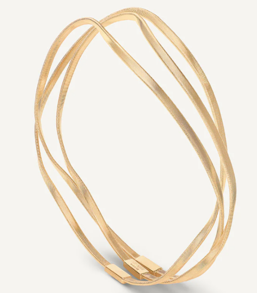 MARRAKECH  18K Yellow Gold 3-Strand Bangle