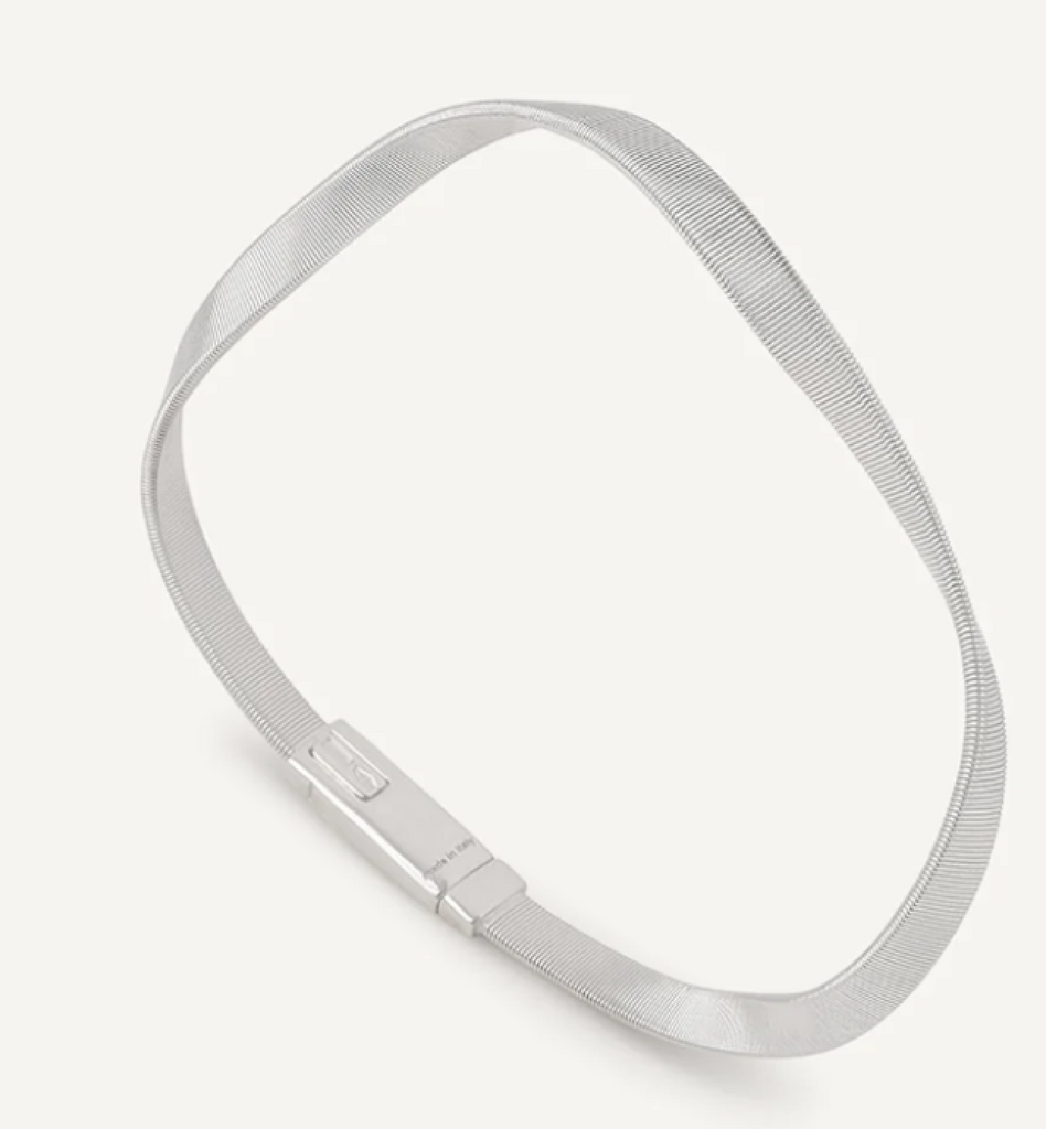 MARRAKECH  18K White Gold Twisted Supreme Bracelet