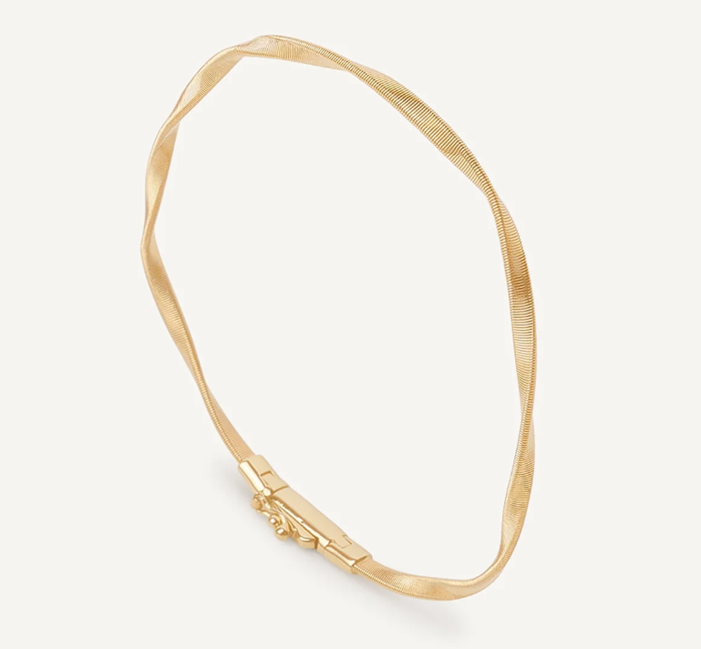 18K Yellow Gold Coil Bangle