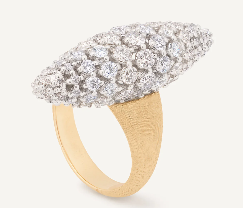 18K Yellow Gold Diamond Pignet Cocktail Ring