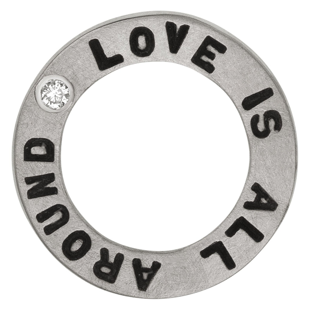 Love Is All Around Open Circle Charm