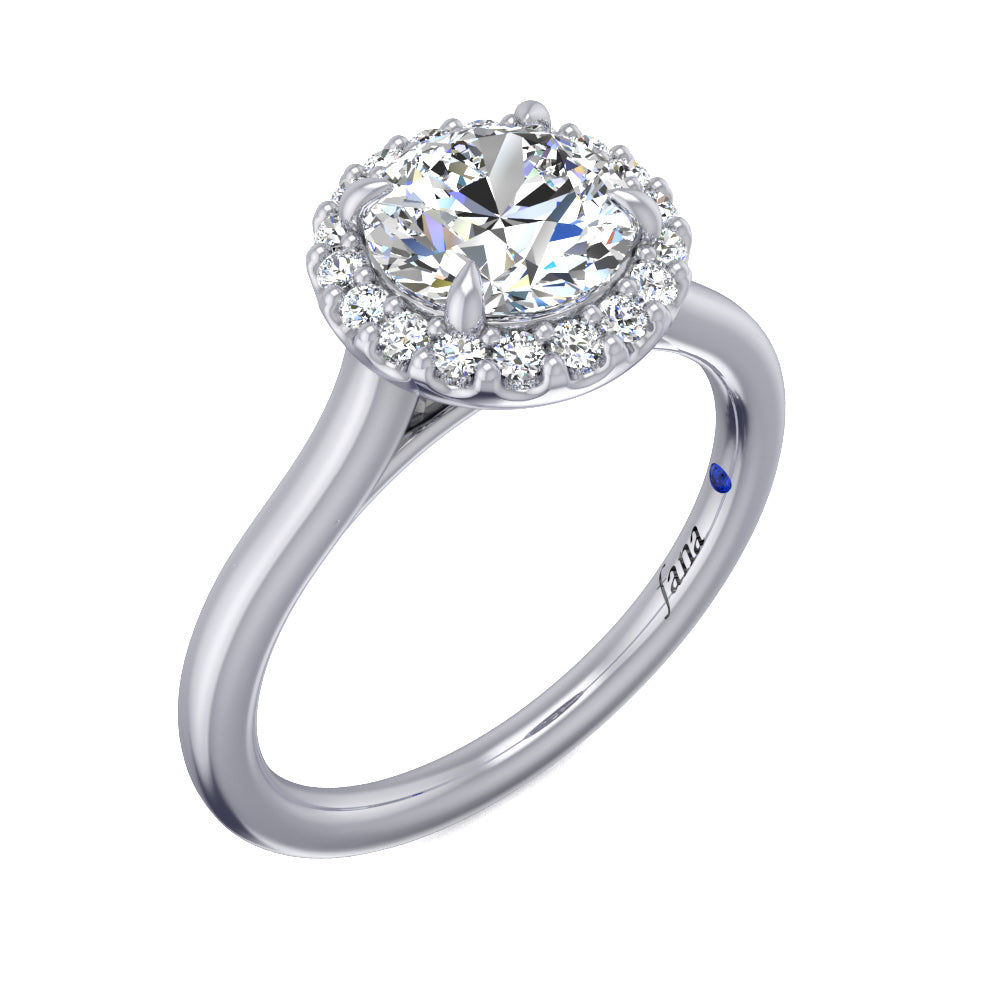 Classic Halo Only Engagement Ring