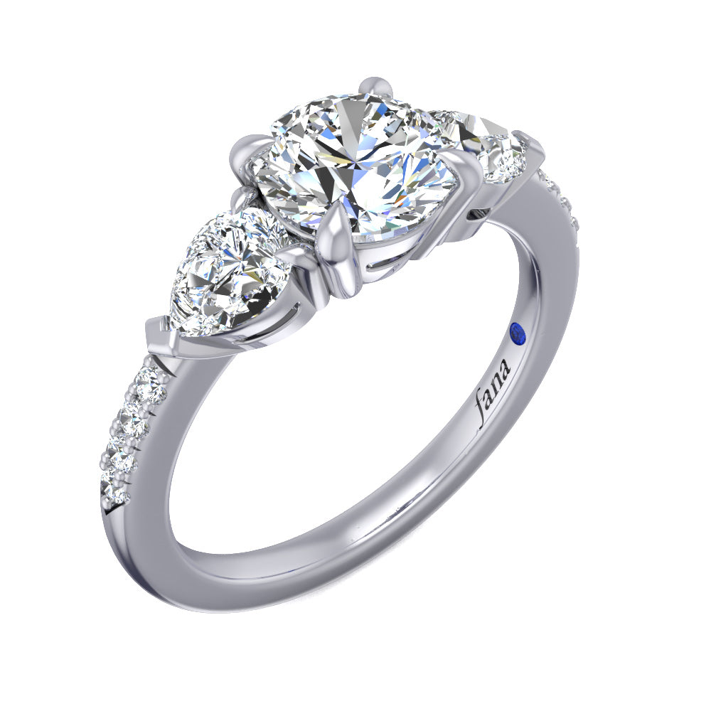 Fana Three Stone Engagement Ring
