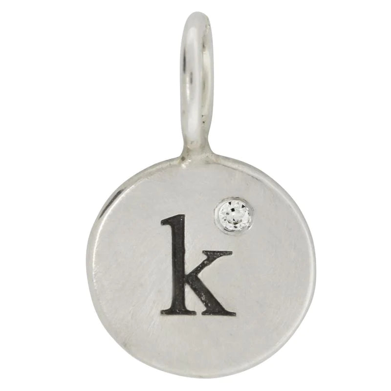 Heather B. Moore Single Initial Round Charm