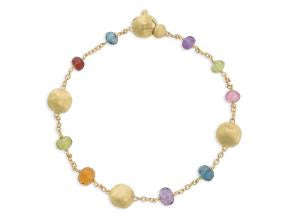 Marco Bicego Africa Color Yellow Gold and Mixed Gemstones Bracelet